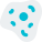 Microscopic view of a bacteria isolated on a white background icon
