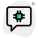 Conversation regarding microprocessor Technology Isolated on a white background icon