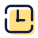 Reloj cuadrado icon