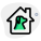 Dog house for shelter isolated on a white background icon