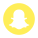 Snapchat eingekreistes Logo icon