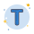 T icon