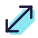 Diagonal skalieren icon