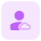 Cloud Computing user profile for job website icon