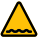 Warning for rough road ahead with several bumps icon