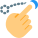 Drag one place to another point on multi touch screen devices icon