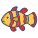 Poisson clown icon