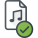 Checked Audio File icon