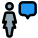 Chatting with peers messenger application function layout icon