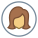 Circled User Female Skin Type 4 icon
