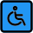 Disability section for the physical challenged way icon