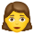여자 머리 이모티콘 icon