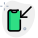 Mobile phone incoming call logotype with arrow sign icon