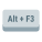 Alt + F3 icon