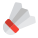 Badminton shuttlecock for indoor sports play practice icon