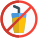 Drinks not allowed in a mall or cinema hall icon