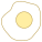 Uova tuorlo in sù icon