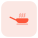 Frying pan with for saute the cooking items icon