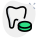 Tooth inflammation medication pill isolated on a white background icon