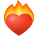 смайлик с горящим сердцем icon