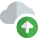 Content online uploaded on cloud drive system icon
