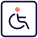 Disability section for the physical challenged way icon