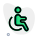 Disability section for physically challenged people in a hospital icon