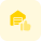 Thumbs up or like gesture in private storage warehouse unit icon