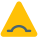 Triangular shape signboard with an alertness displayed icon