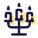 三个轻蜡烛枝形吊灯 icon