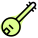 Banjo music instrument like guitar with the round Shape at bottom icon