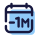 Minus 1 Monat icon