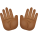 Open Hands Medium Dark Skin Tone icon