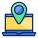 Laptop Location icon