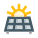 Solar battery icon