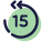 Torna 15 secondi indietro icon