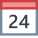 Calendário 24 icon