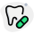 Painkiller capsule to overcome the toothache layout icon