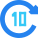 10 進める icon