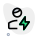 Flash logotype used for profile pictures as a indication of energized icon