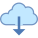 Von der Cloud herunterladen icon