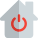 Smart home application for turning off and on of features icon