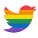 Twitter Pride icon