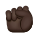 Raised Fist Dark Skin Tone icon