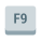 Tasto F9 icon