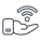 círculo de design de esboço de rede e comunicação externa-Internet-Care icon