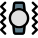 Smartwatch on a silence mode with vibration mode icon