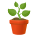 emoji de planta en maceta icon
