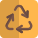 Recycle logotype for cargo delivery box instruction icon