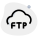 Cloud server FTP networking with local computer switching icon